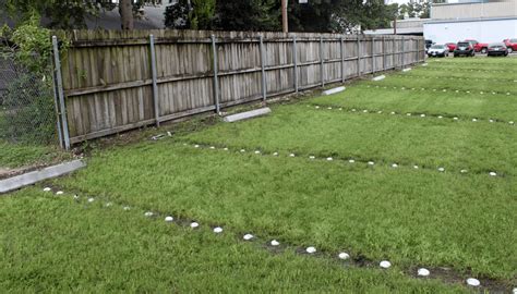 grass parking lots.
